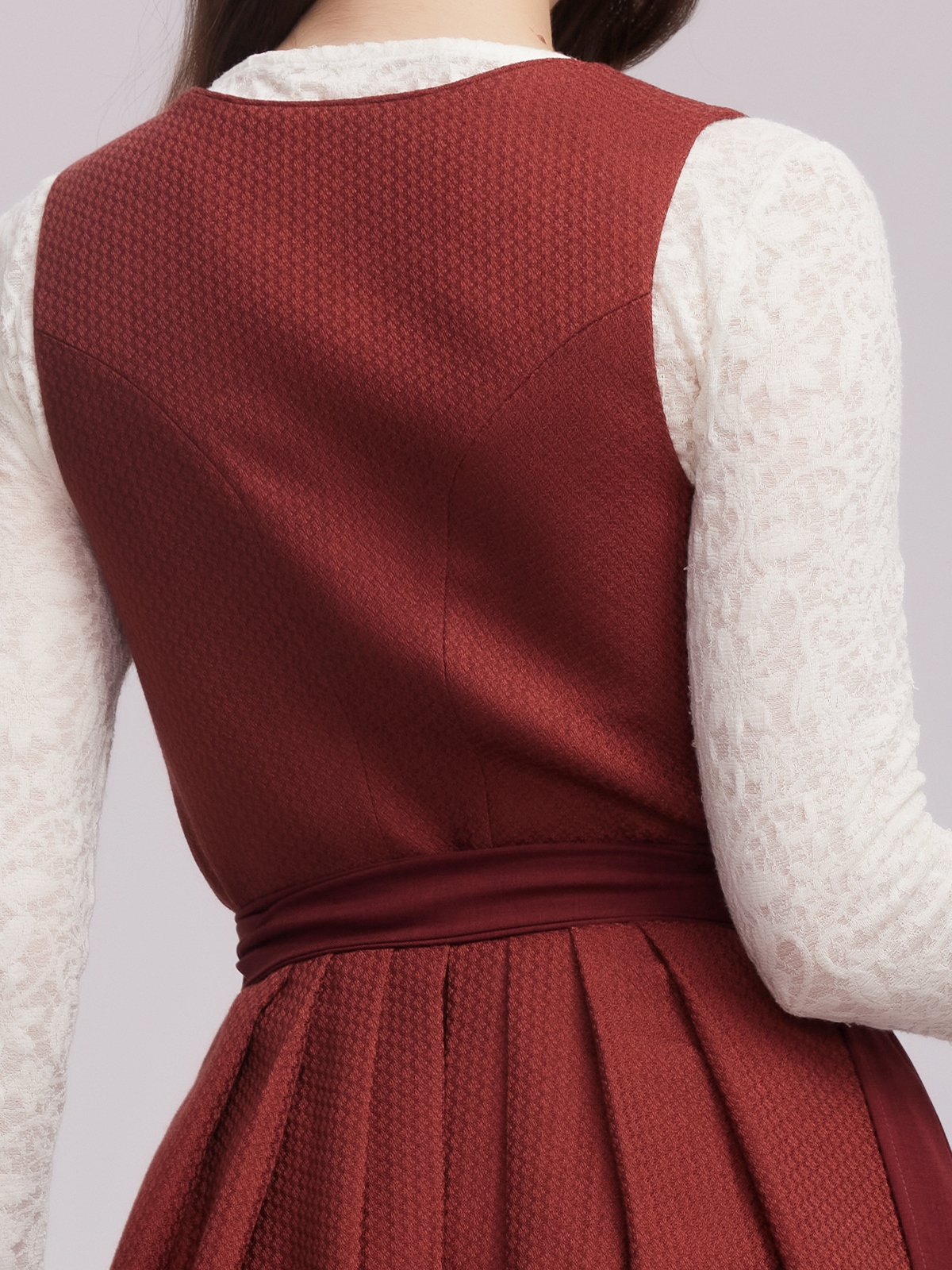 Dirndlbluse in Rot