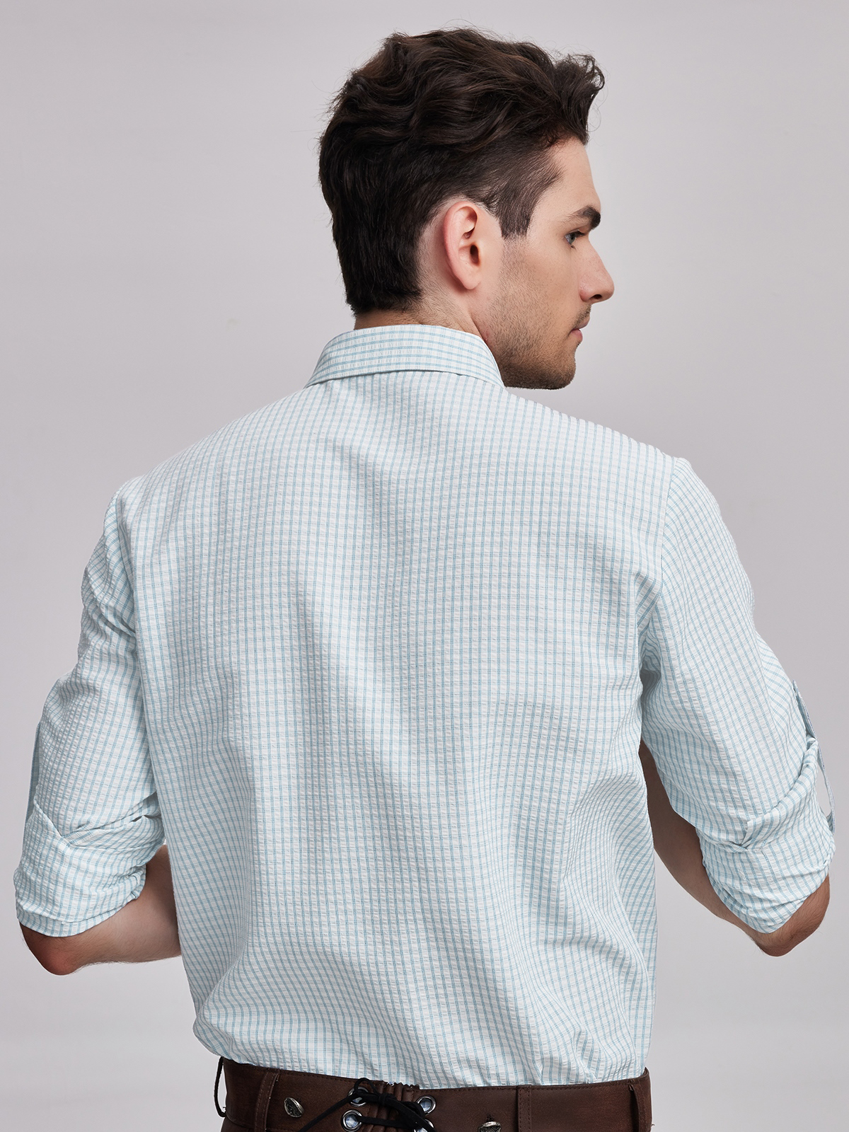 Dirndlbluse in Blau