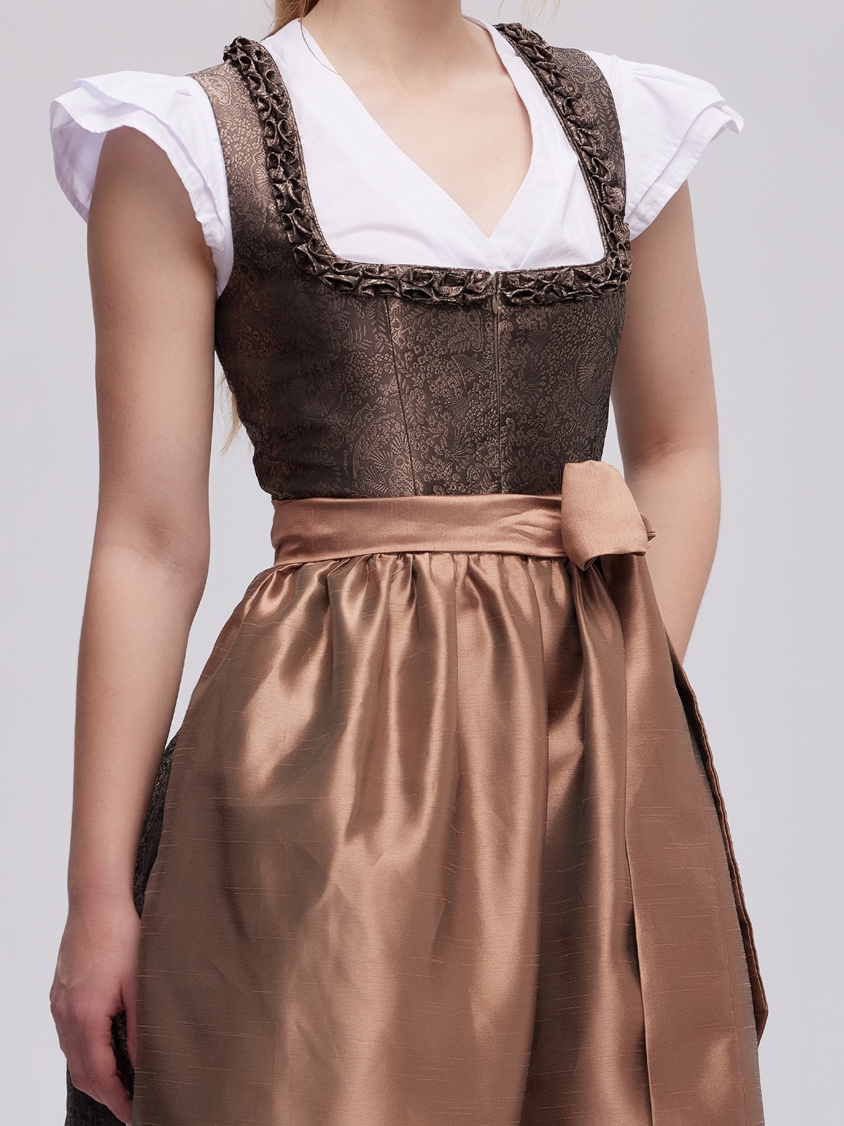 Dirndl Hellblau Samt