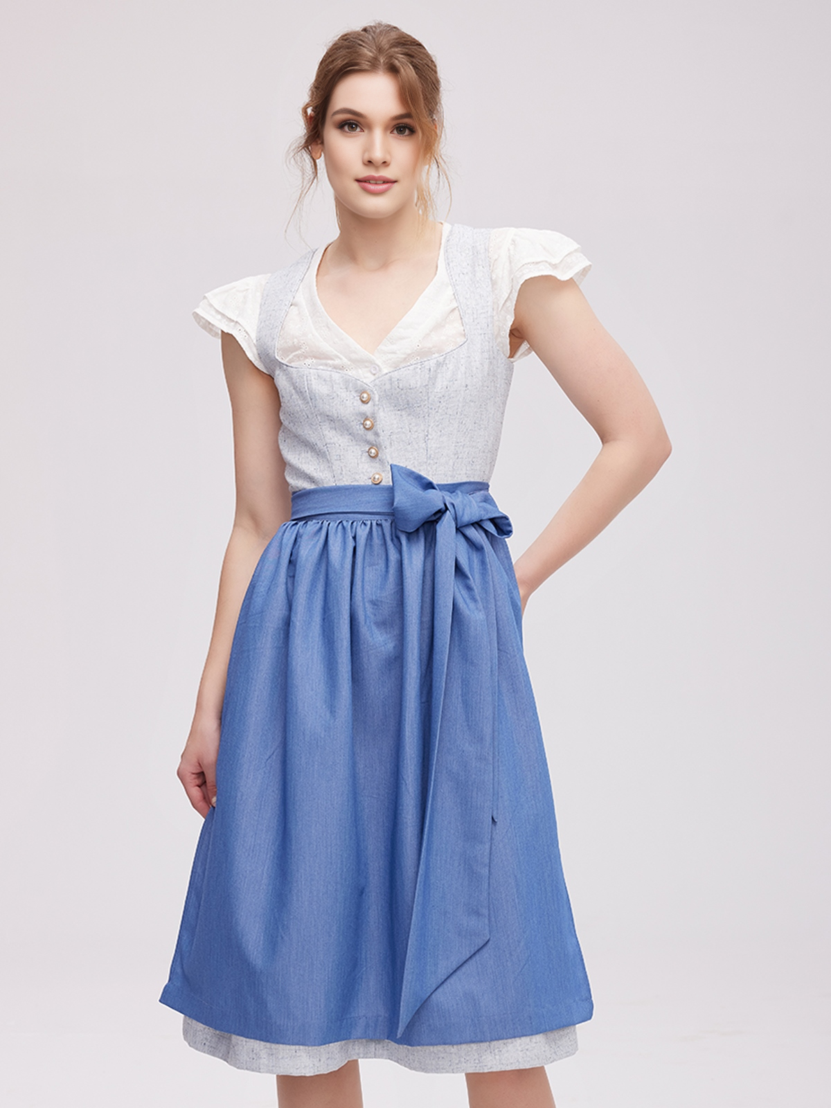 Dirndl für Kleinkinder in Blau